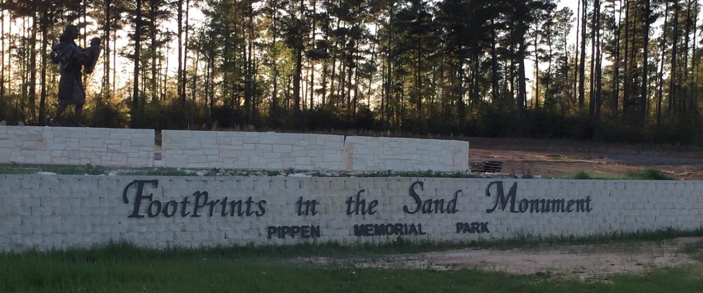 Footprints in the Sand Monument by Teresa Samford Dennard GoFundMe