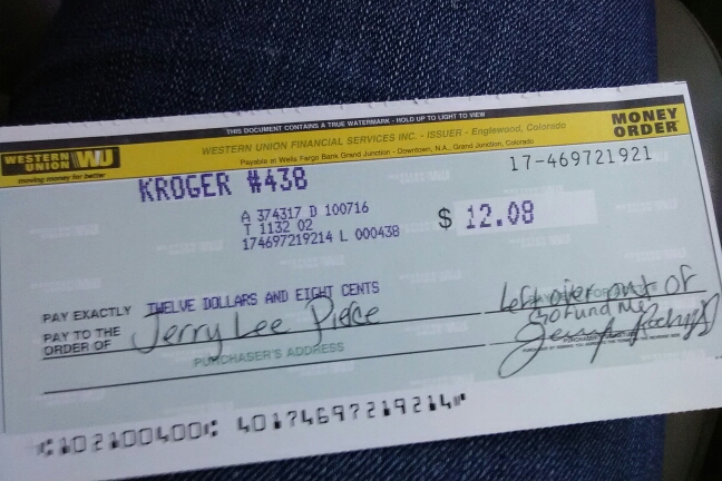 kroger money order