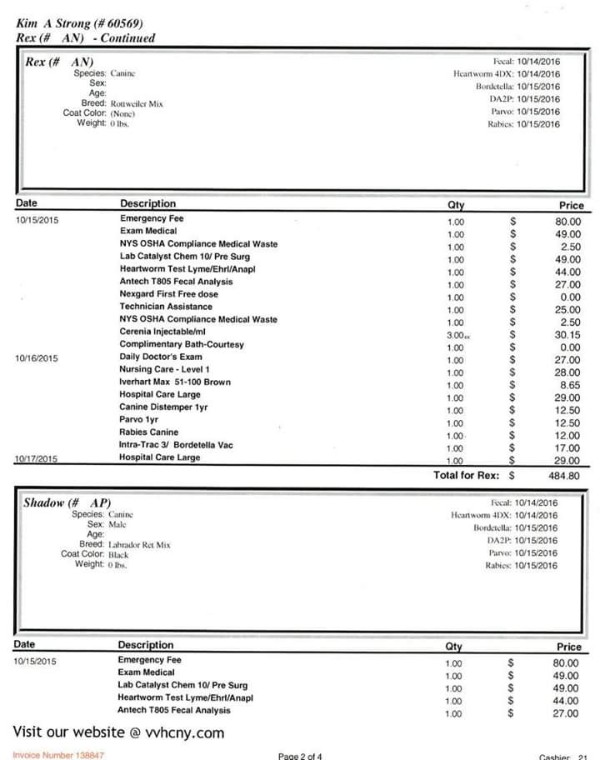 Fundraiser by Kimberly Strong VET BILLs