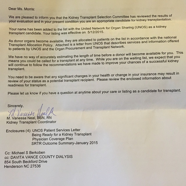 Kidney Transplant Fund by Jessica Morris GoFundMe